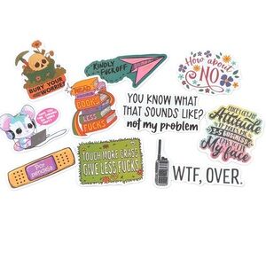 🔥SASSY STICKERS- 10 pack